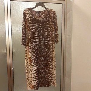 Mlle Gabrielle Snake Skin Dress